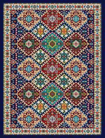 فرش گلیم جاجیم طرح مرجان کد KH413