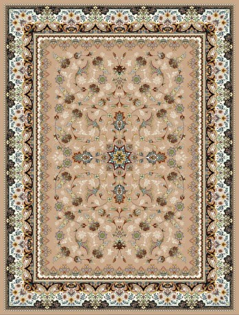 فرش ماشینی 700 شانه- 8 رنگ- طرح ترنج کد S7029