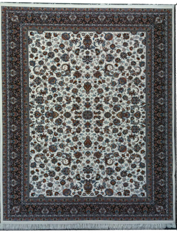 فرش ماشینی 700 شانه-8 رنگ طرح گل افشان کد F7009