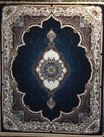 فرش ماشینی 1000 شانه هشت رنگ- طرح تاج محل- کد mz10018