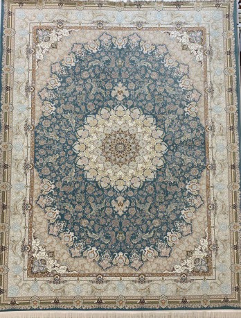 فرش ماشینی 1500 شانه-8 رنگ طرح زرنگارکد PN1510