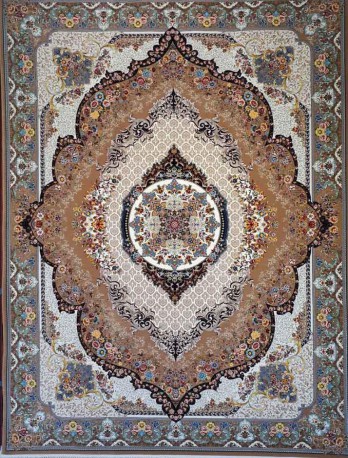 فرش ماشینی 1200 شانه-8 رنگ طرح نگین کد sh12018