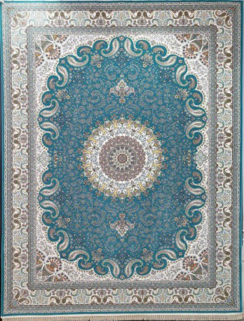 فرش ماشینی 1200 شانه-10 رنگ -طرح نهال کد mz12001