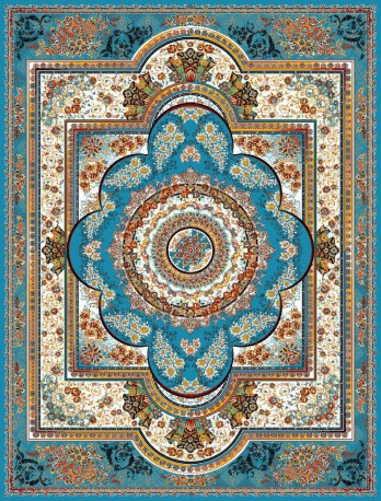 فرش ماشینی 700 شانه-8 رنگ طرح آرامیس کد F70019